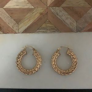 Gold Hoop Earrings 10k